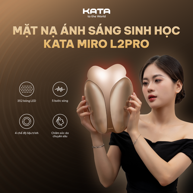 Mặt nạ ánh sáng sinh học KATA Miro L2Pro có gì đặc biệt mà được phái đẹp yêu thích?- Ảnh 3. Mặt nạ ánh sáng sinh học KATA Miro L2Pro có gì đặc biệt mà được phái đẹp yêu thích?- Ảnh 3.