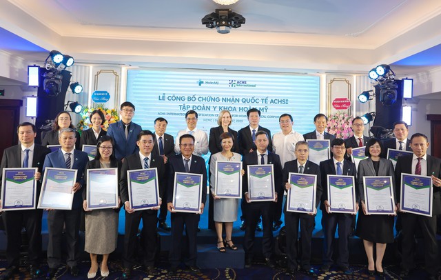 18 bệnh viện, phòng khám thuộc Tập đoàn y khoa Hoàn Mỹ đạt chứng nhận quốc tế ACHSI- Ảnh 1.