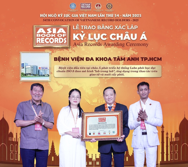 Lần đầu tiên Việt Nam xác lập kỷ lục châu Á trong thụ tinh ống nghiệm- Ảnh 1.
