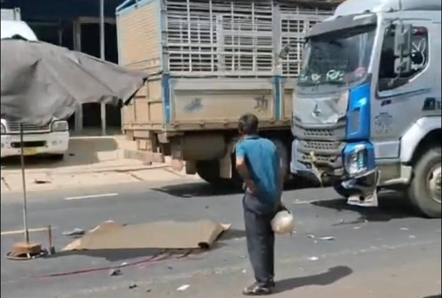 Tài xế xe tải mới lấy bằng gần 1 tháng gây tai nạn khiến 2 người tử vong- Ảnh 1.