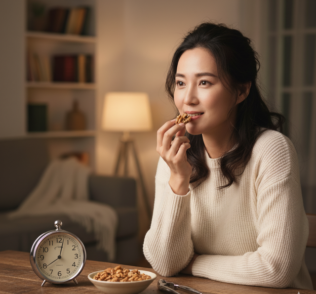 Lý do người mất ngủ, khó ngủ nên ăn hạt óc chó vào buổi tối- Ảnh 1.
