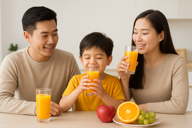 Gia đình có nên uống nước ép hoa quả thường xuyên?- Ảnh 1. Gia đình có nên uống nước ép hoa quả thường xuyên?- Ảnh 1.