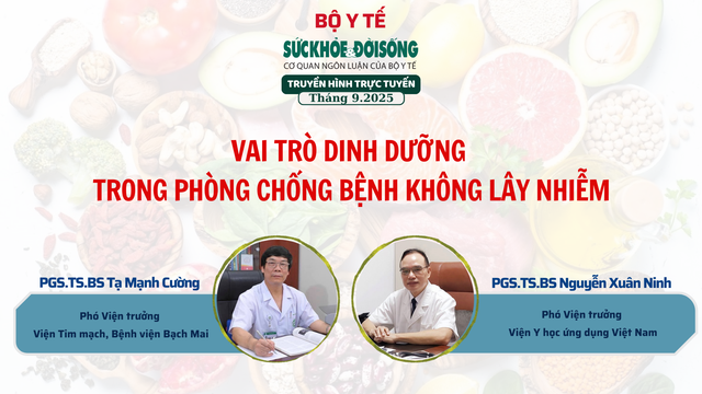 Toạ đàm trực tuyến: Vai trò dinh dưỡng trong phòng chống bệnh không lây nhiễm- Ảnh 1. Toạ đàm trực tuyến: Vai trò dinh dưỡng trong phòng chống bệnh không lây nhiễm- Ảnh 1.