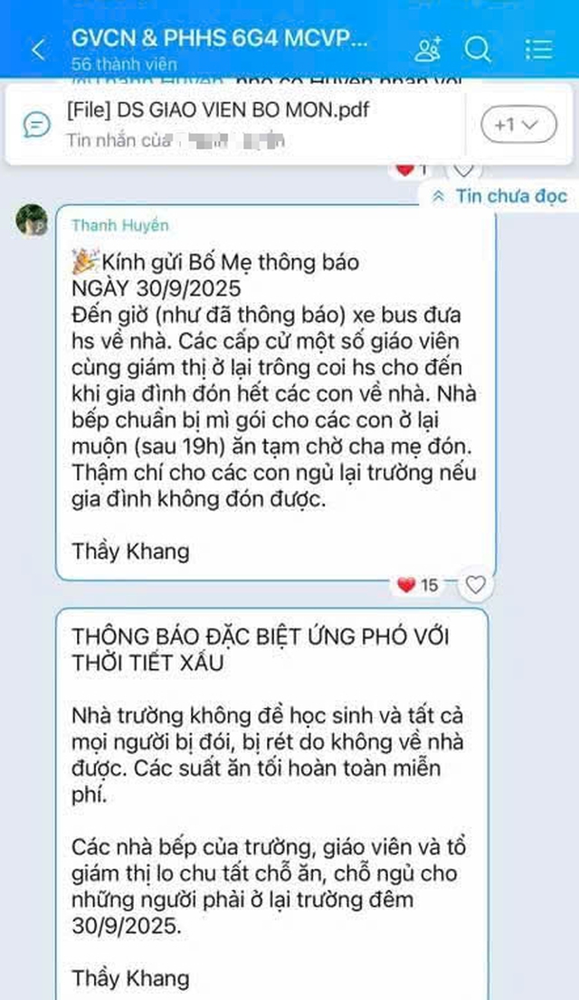 Ngập lụt khắp Hà Nội, hàng loạt trường linh hoạt bố trí bữa ăn, chỗ ngủ cho học sinh- Ảnh 4.