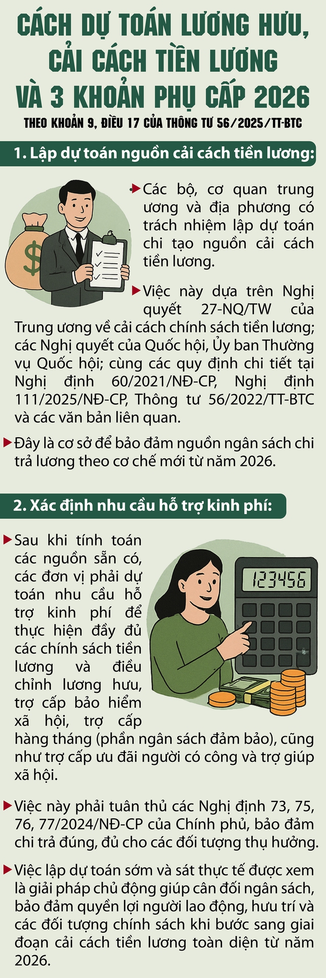 Cách dự toán lương hưu và 3 khoản phụ cấp 2026- Ảnh 1.