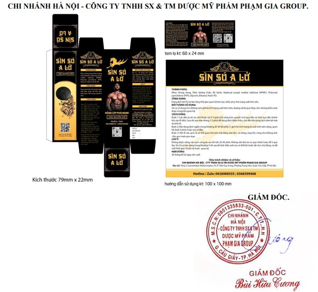 Lora Men Plus, Sìn Sú A Lử cùng hàng loạt sản phẩm của Phạm Gia Group bị thu hồi số công bố- Ảnh 2.