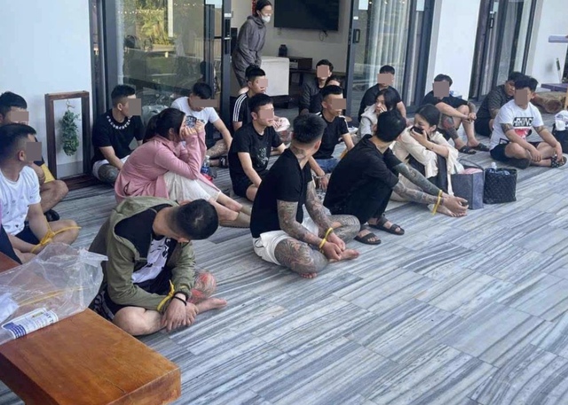 22 nam, nữ thanh niên thuê villa sử dụng ma túy tập thể- Ảnh 1.