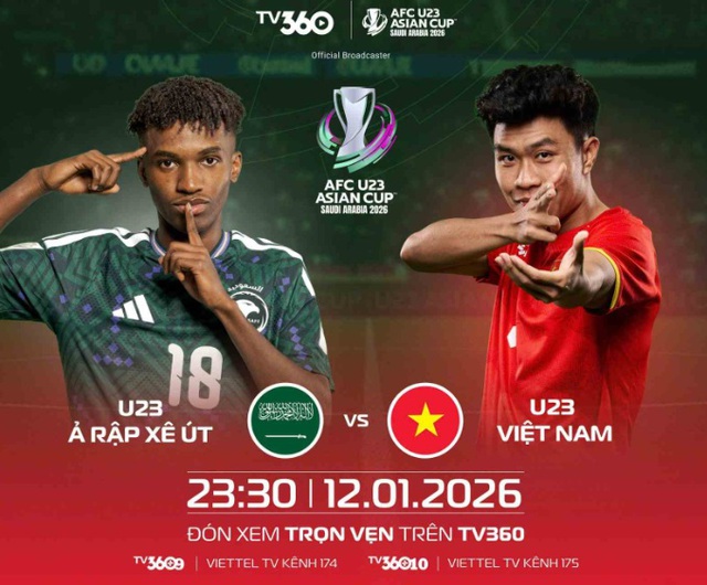 Xem trực tiếp U23 Việt Nam vs U23 Ả Rập Xê Út ở đâu, kênh nào tối nay 12/1?- Ảnh 1.