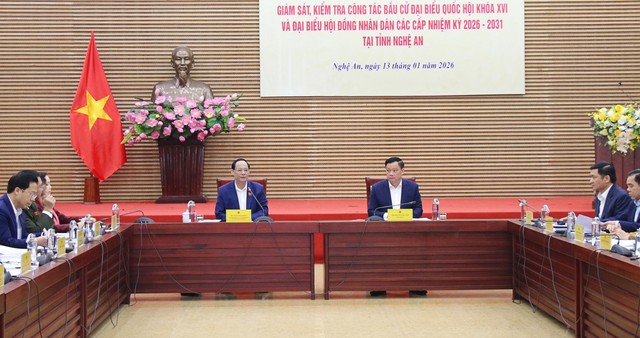 Phó Chủ tịch Quốc hội đánh giá cao công tác chuẩn bị bầu cử tại Nghệ An- Ảnh 1.