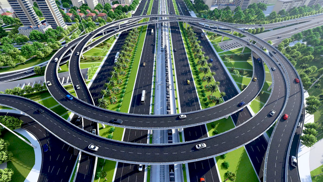 Toàn cảnh 'siêu nút giao' hơn 2.300 tỷ đồng nối Vành đai 3,5 với Đại lộ Thăng Long- Ảnh 2.