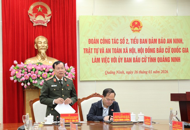 Thượng tướng Lê Tấn Tới: Không để bị động, bất ngờ trong bảo đảm an ninh bầu cử tại Quảng Ninh- Ảnh 1.