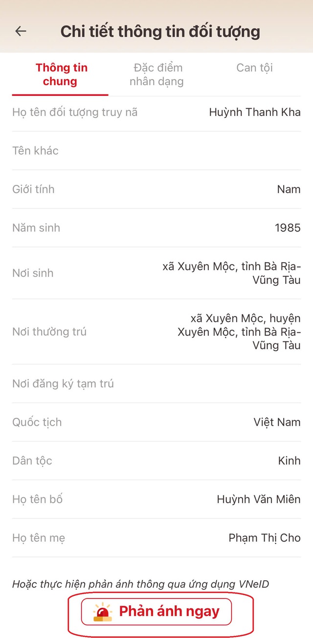 Người dân có thể tra cứu thông tin truy nã như thế nào trên VNeID?- Ảnh 5.