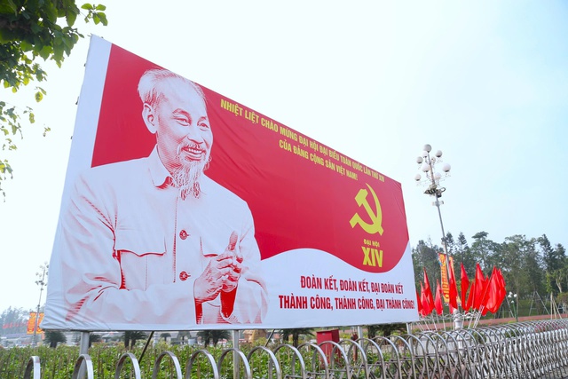 Thanh Hóa - Nghệ An rực đỏ cờ hoa hướng về Đại hội XIV của Đảng- Ảnh 4.