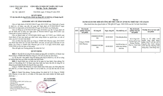 Thu hồi 2 số công bố của GIG Pharma do hồ sơ không đảm bảo luật định- Ảnh 1.