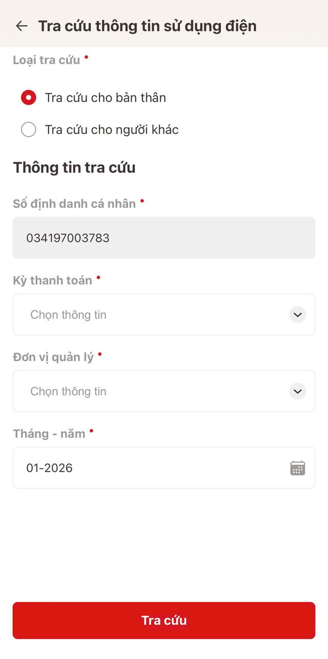 Cách tra cứu hóa đơn tiền điện trên VNeID chỉ với vài bước đơn giản- Ảnh 3.