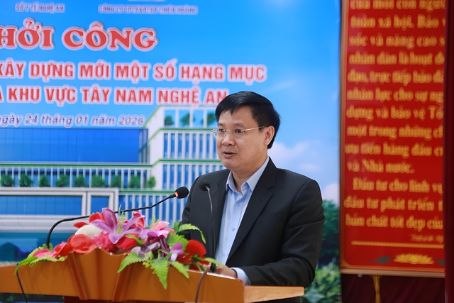 Khởi công Bệnh viện Đa khoa khu vực Tây Nam: Thêm điểm tựa chữa bệnh cho miền núi, vùng biên
- Ảnh 3. Khởi công Bệnh viện Đa khoa khu vực Tây Nam: Thêm điểm tựa chữa bệnh cho miền núi, vùng biên
- Ảnh 3.
