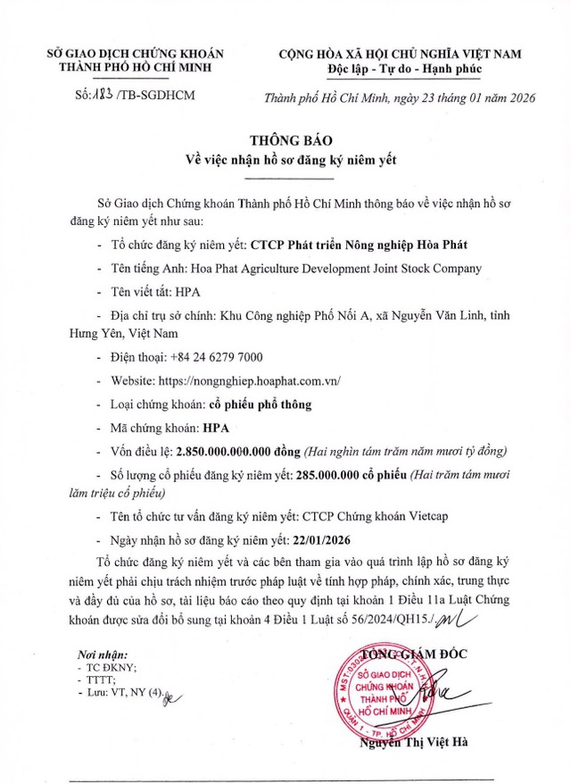 285 triệu cổ phiếu HPA chuẩn bị chào sàn Hose- Ảnh 2.