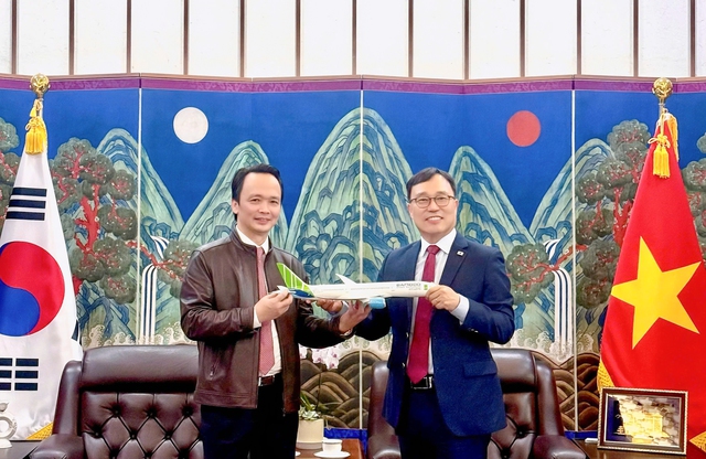 Ông Trịnh Văn Quyết gặp Đại sứ Hàn Quốc- Ảnh 1.