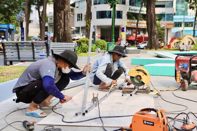 Diện mạo Hồ Con Rùa sau một tuần chỉnh trang- Ảnh 4.