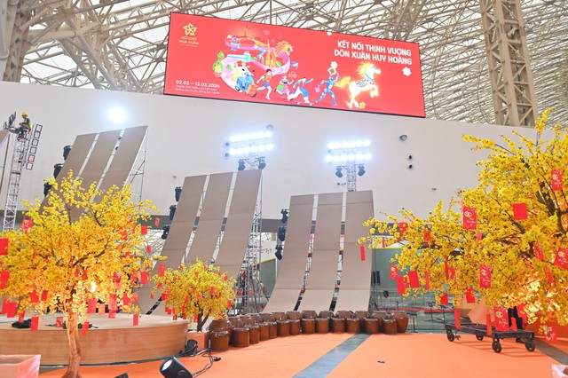 Hình ảnh mới nhất về Hội chợ Mùa Xuân 2026 trước ngày khai mạc- Ảnh 7.