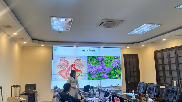 Nghiệm thu thành công đề tài nghiên cứu dung dịch hỗ trợ điều trị viêm mũi xoang từ cây ngũ sắc- Ảnh 1.