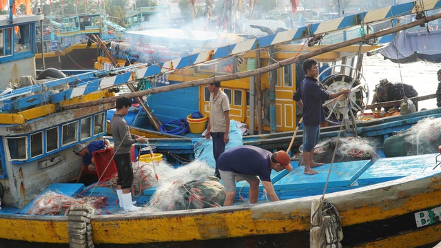 Lâm Đồng rộn ràng tàu cập bến, ngư dân đón xuân từ những khoang cá- Ảnh 4.
