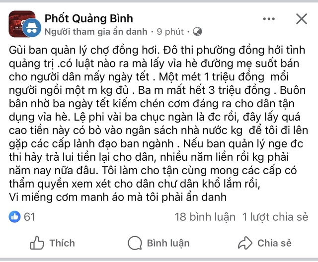 Xôn xao thông tin muốn ngồi vỉa hè gần chợ buôn bán phải nộp 1 triệu đồng- Ảnh 1.