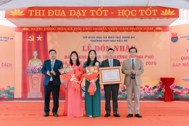 Từ nội lực đến vinh danh cấp Nhà nước: dấu ấn 5 năm bứt phá của trường THPT Mai Hắc Đế- Ảnh 1.