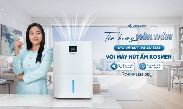 Diễn viên Đàm Hằng tin chọn máy hút ẩm kiêm lọc không khí Kosmen- Ảnh 2.