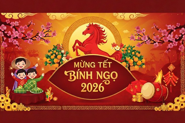 Những mẫu thiệp chúc Tết Bính Ngọ 2026 đẹp nhất- Ảnh 6. Những mẫu thiệp chúc Tết Bính Ngọ 2026 đẹp nhất- Ảnh 6.