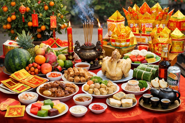 Mâm cúng hóa vàng Tết Bính Ngọ 2026 gồm những gì?- Ảnh 1.