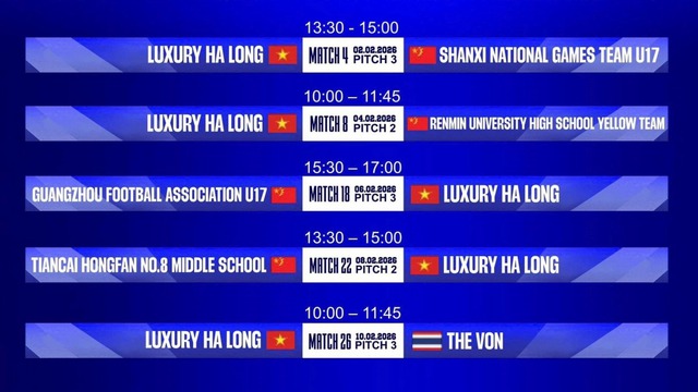 Lịch thi đấu bóng đá hôm nay ngày 2/2 - 3/2: Đội bóng Việt Nam đấu Trung Quốc- Ảnh 1.