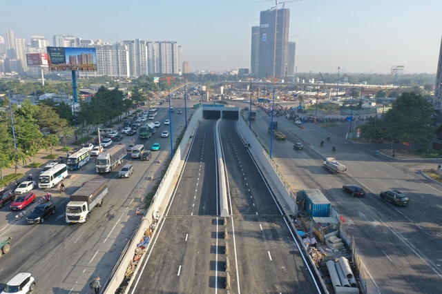 Thông xe hầm chui nút giao An Phú, giảm ùn tắc phía đông TPHCM- Ảnh 4.