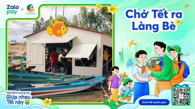 Chở Tết ra làng bè: Quỹ Vầng Trăng Khuyết cùng Zalopay mang Tết đến với những đứa trẻ lênh đênh trên hồ Trị An- Ảnh 3.