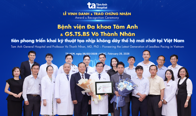 Bệnh viện Tâm Anh triển khai kỹ thuật tạo nhịp tim không dây thế hệ mới đầu tiên tại Việt Nam- Ảnh 1. Bệnh viện Tâm Anh triển khai kỹ thuật tạo nhịp tim không dây thế hệ mới đầu tiên tại Việt Nam- Ảnh 1.