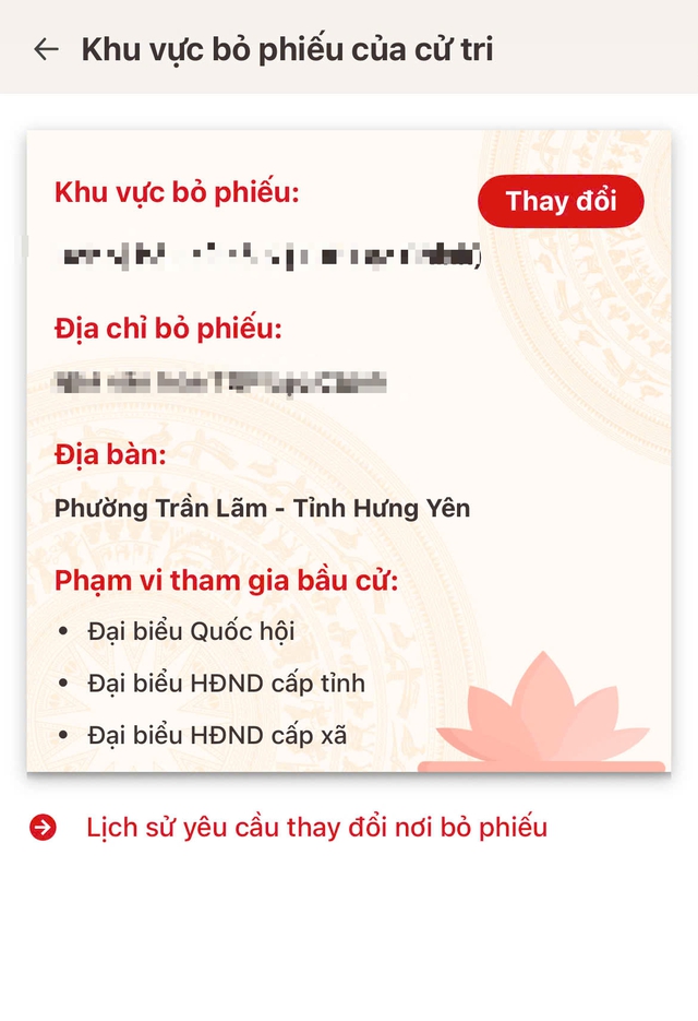 Chỉ vài bước trên VNeID, cử tri có thể đăng ký thay đổi nơi bỏ phiếu- Ảnh 5.