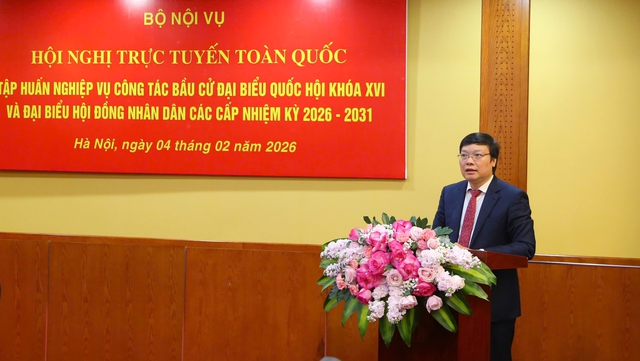 Tập huấn nghiệp vụ bầu cử ĐBQH khóa XVI và HĐND các cấp nhiệm kỳ 2026–2031- Ảnh 1.