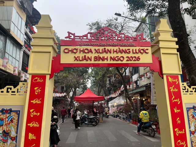 Hà Nội: Không khí Tết đã rộn ràng trên nhiều tuyến phố - Ảnh 2.