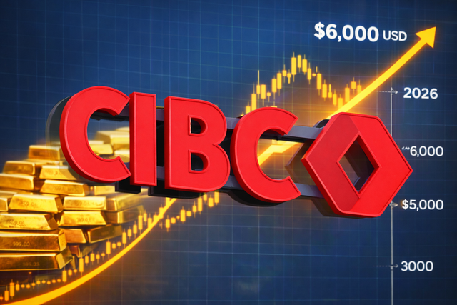 Ngân hàng CIBC lạc quan về khả năng giá vàng đạt 6.000 USD- Ảnh 1.