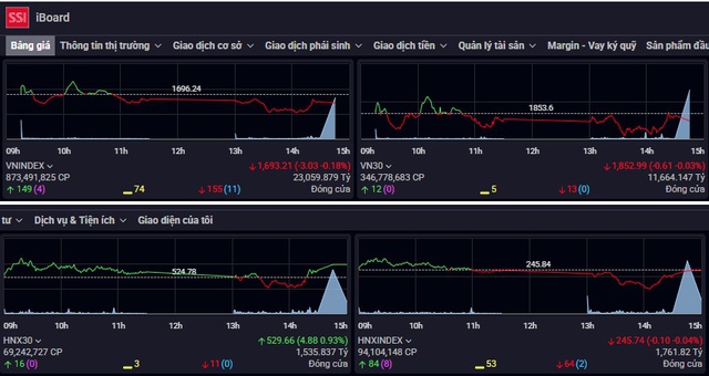 Cổ phiếu vốn hóa lớn giúp giữ điểm chứng khoán phiên 16/3- Ảnh 1.