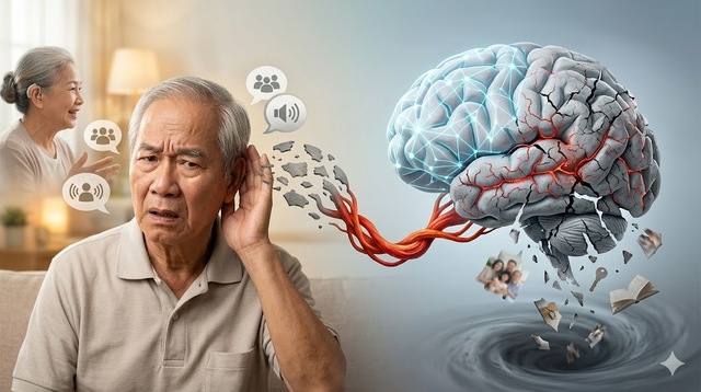 Suy giảm thính lực có thể làm tăng nguy cơ sa sút trí tuệ- Ảnh 1. Suy giảm thính lực có thể làm tăng nguy cơ sa sút trí tuệ- Ảnh 1.