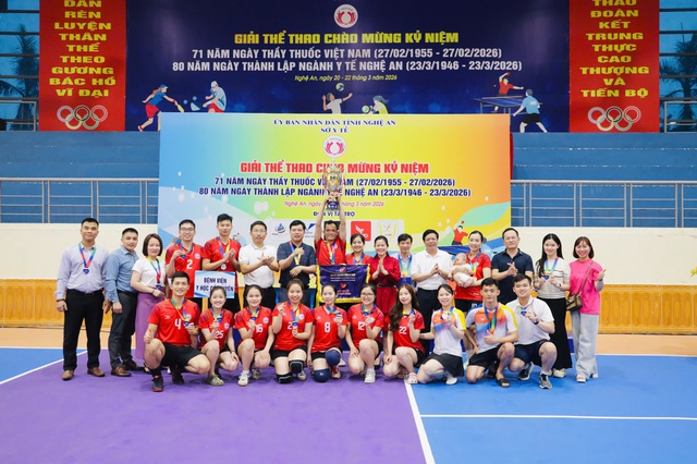 Giải thể thao ngành Y tế Nghệ An, lan tỏa tinh thần đoàn kết- Ảnh 1.