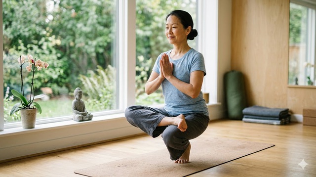 Vì sao trên 40 tuổi nên tập yoga?- Ảnh 1. Vì sao trên 40 tuổi nên tập yoga?- Ảnh 1.