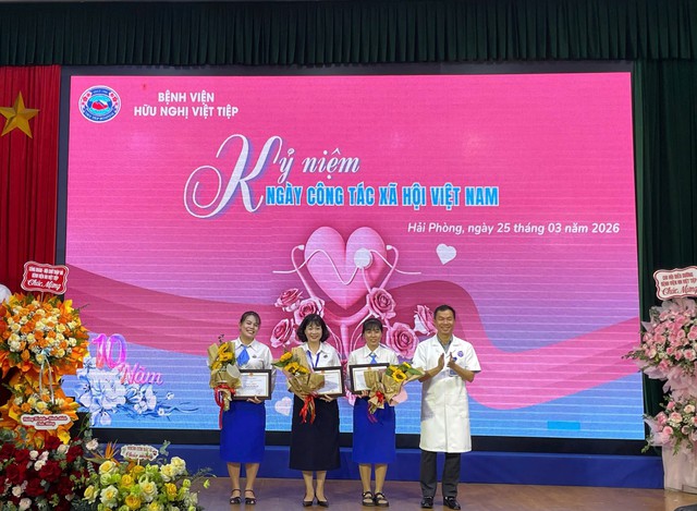Kỷ niệm 10 năm Ngày Công tác xã hội tại Bệnh viện Việt Tiệp: Lan tỏa tinh thần nhân văn, đồng hành cùng người bệnh- Ảnh 3.