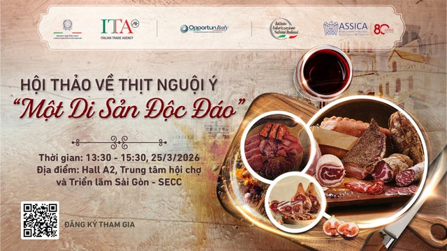 Hương vị Ý đặc sắc tại triển lãm Food & Hospitality Vietnam 2026- Ảnh 2. Hương vị Ý đặc sắc tại triển lãm Food & Hospitality Vietnam 2026- Ảnh 2.