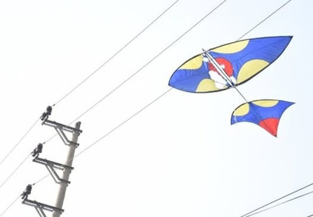 Thả diều gây mất điện, một người dân ở Hải Phòng bị phạt 5 triệu đồng- Ảnh 1.