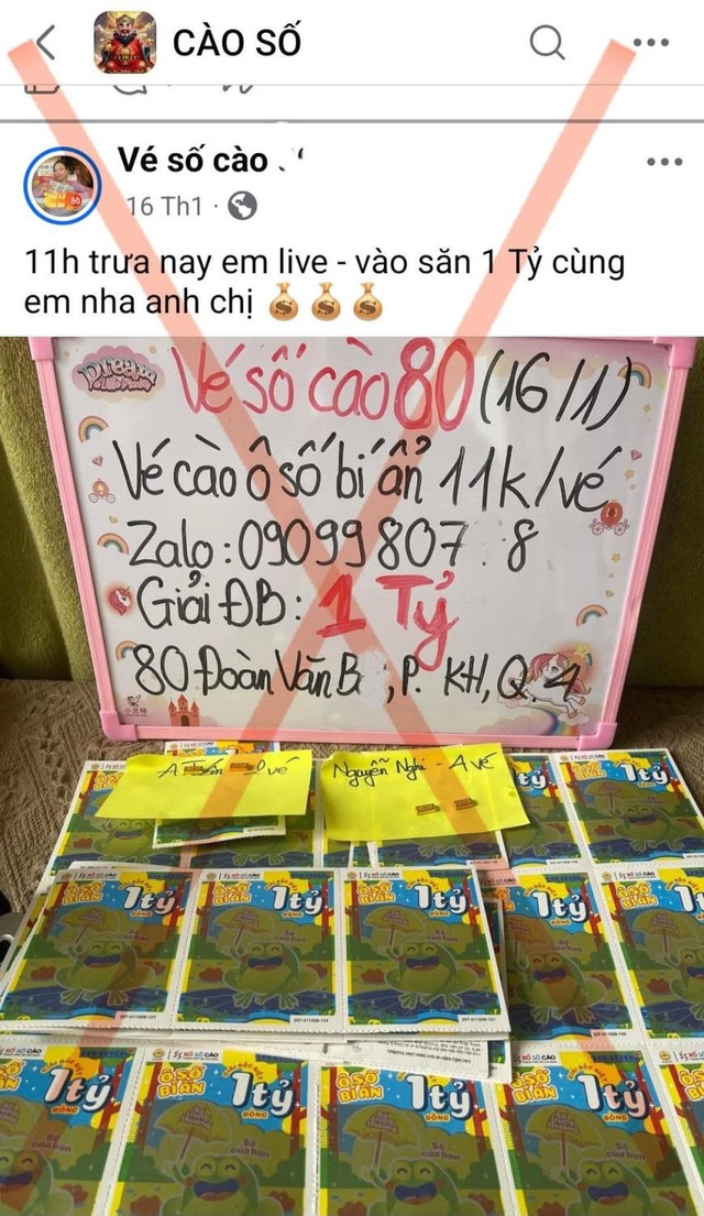 Mất hơn 1 tỉ đồng vì tham gia 'cào vé số trực tuyến'- Ảnh 1.