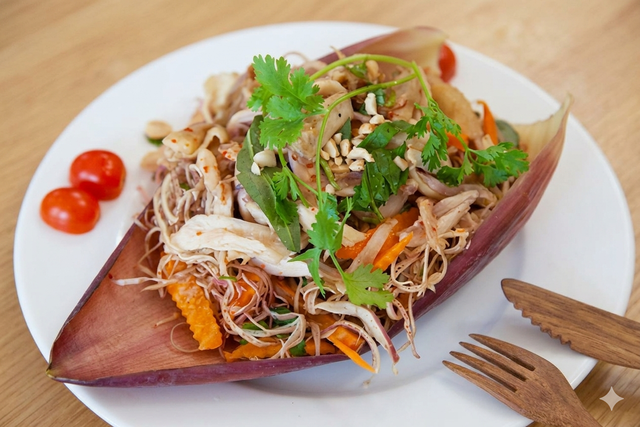 3 món ăn giảm cân với hoa chuối- Ảnh 1.