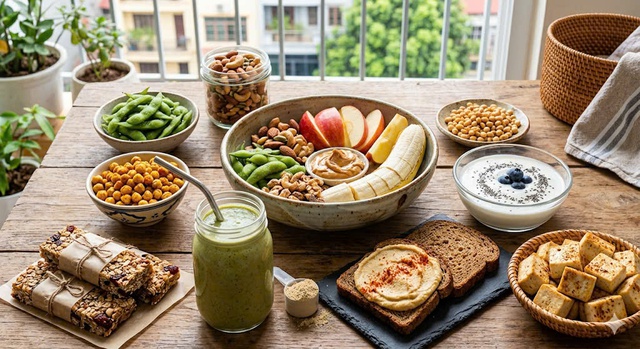 10 món ăn nhẹ thuần chay giàu protein- Ảnh 1.