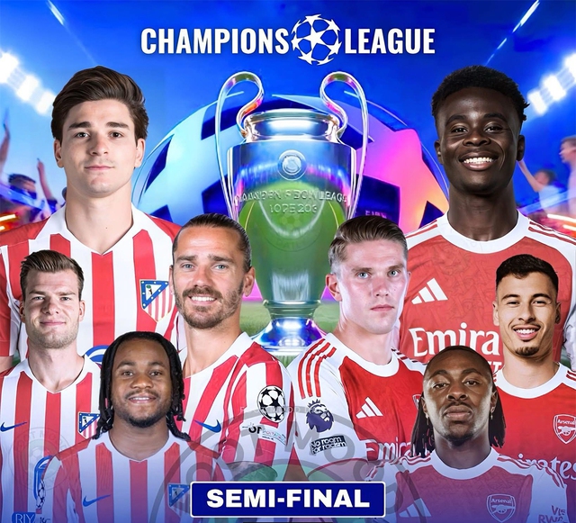 Lịch thi đấu bóng đá hôm nay ngày 29/4 - 30/4: Atletico Madrid đấu Arsenal- Ảnh 1.